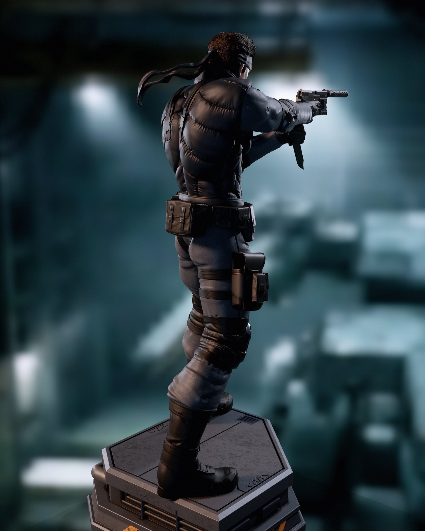 Solid Snake Statue 3D-Printed Kit