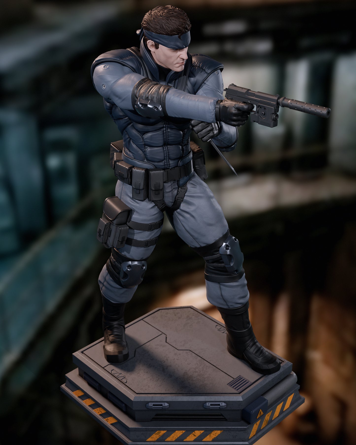 Solid Snake Statue 3D-Printed Kit