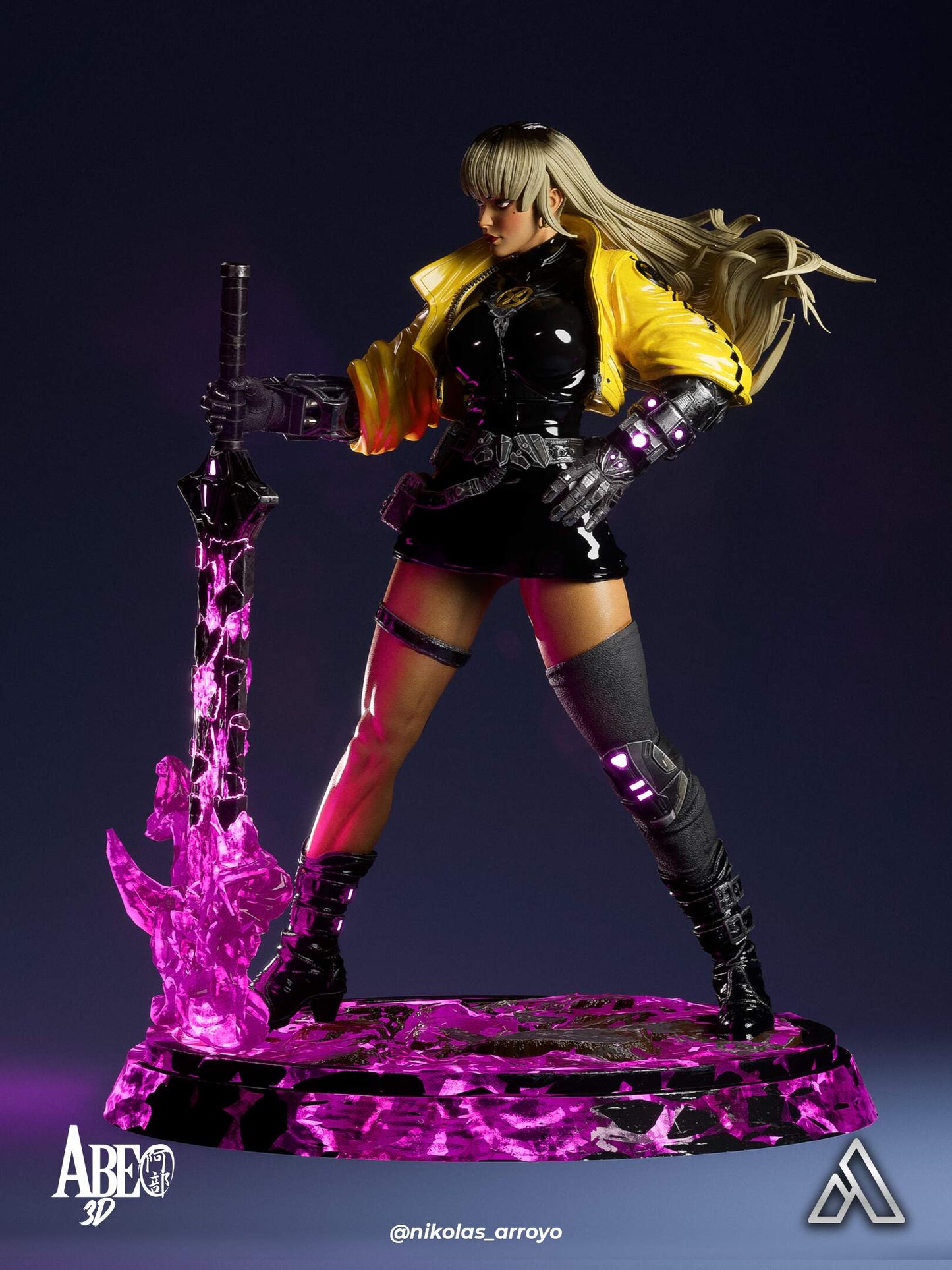 Magik Cyberpunk Statue 3D-Printed Kit