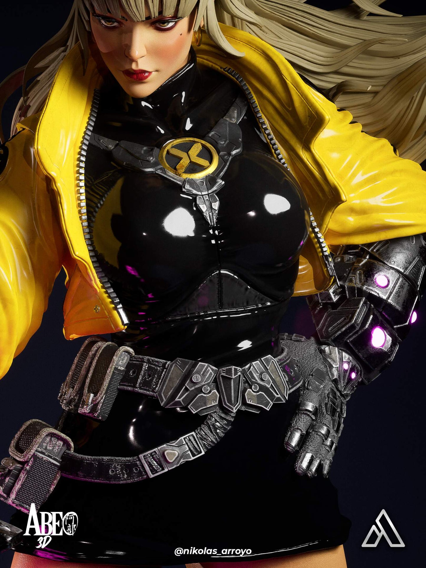 Magik Cyberpunk Statue 3D-Printed Kit