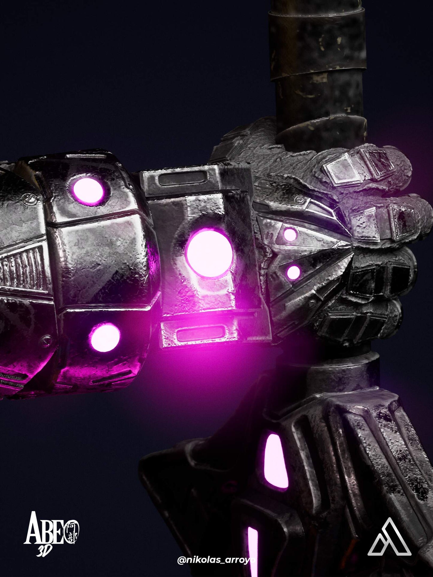 Magik Cyberpunk Statue 3D-Printed Kit