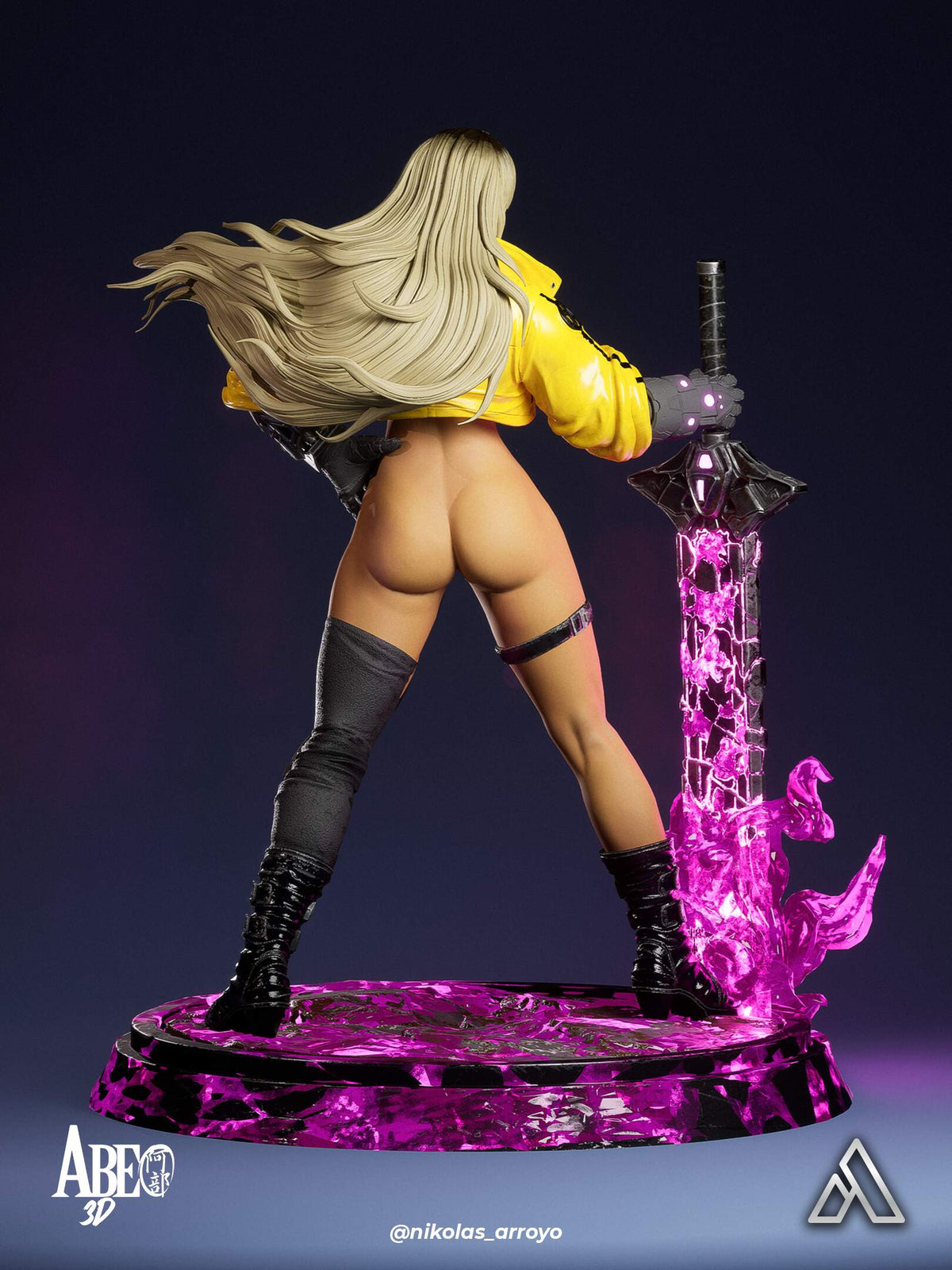 Magik Cyberpunk Statue 3D-Printed Kit