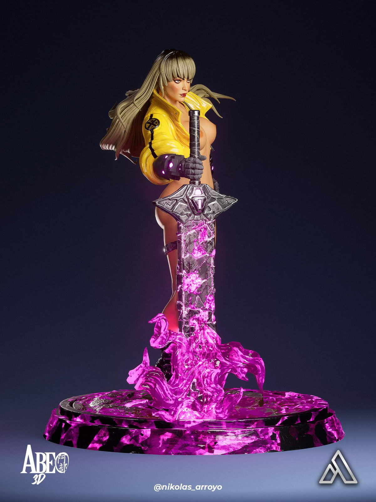 Magik Cyberpunk Statue 3D-Printed Kit