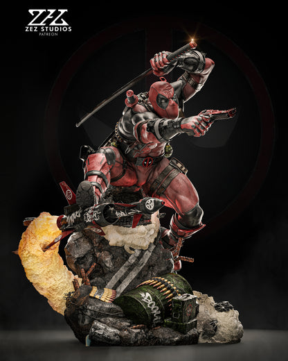 Deadpool Statue 3D-Printed Kit