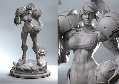 Samus Aran Statue