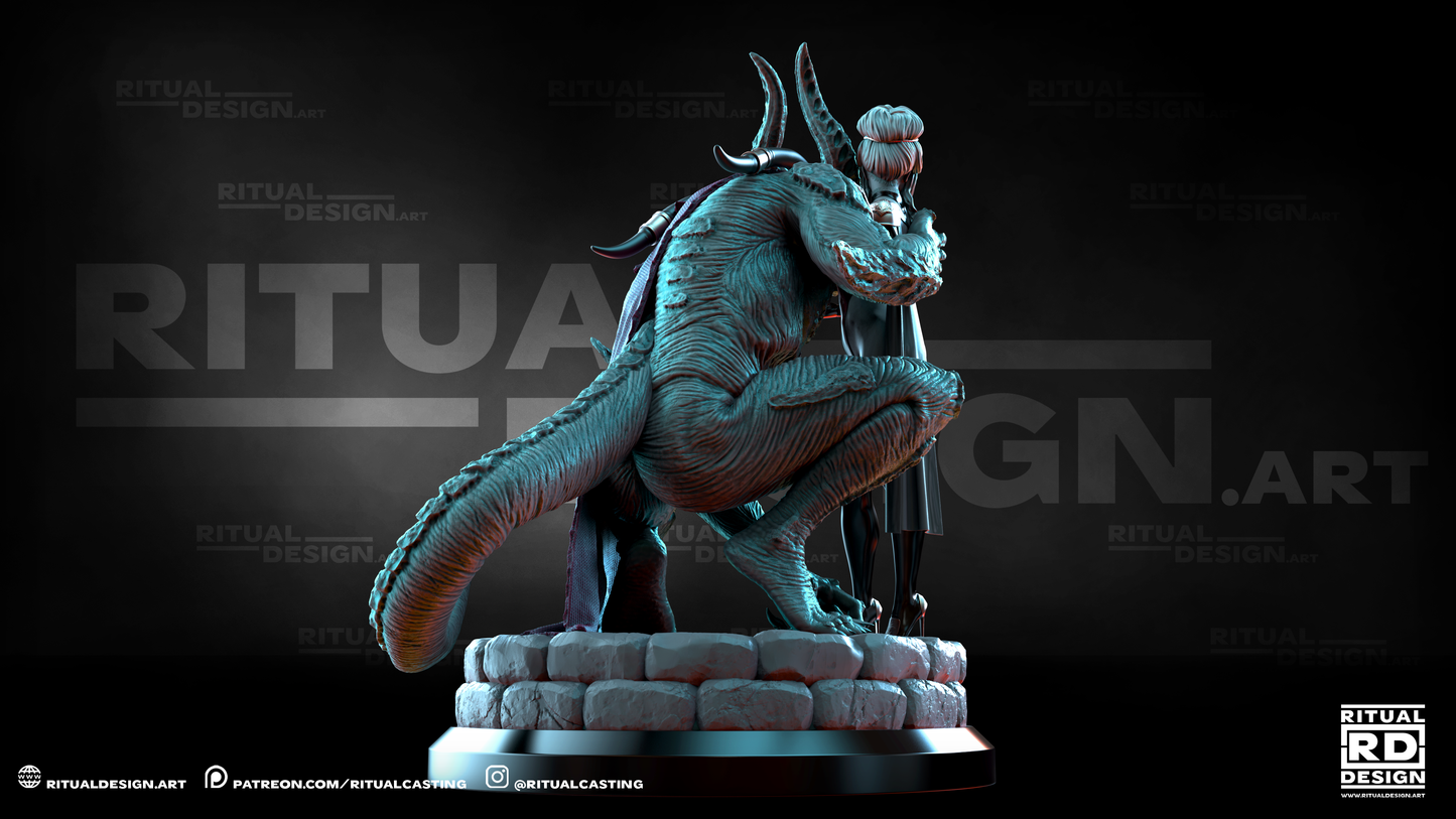 Miah And Korg Statue