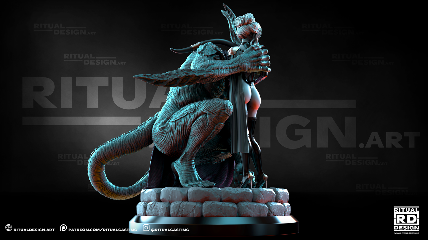 Miah And Korg Statue