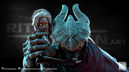 Miah And Korg Statue