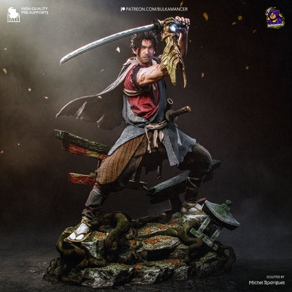 Miyamoto Musashi Statue 3D-Printed Kit