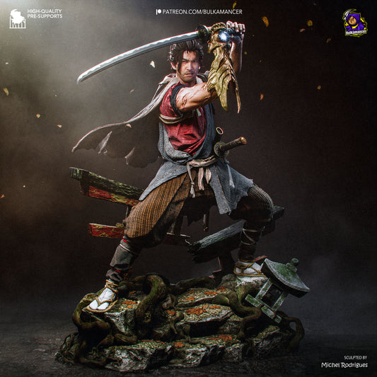 Miyamoto Musashi Statue 3D-Printed Kit