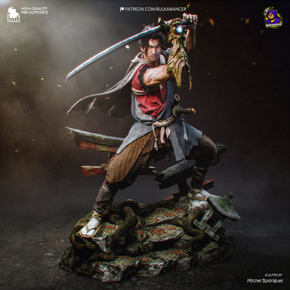 Miyamoto Musashi Statue 3D-Printed Kit