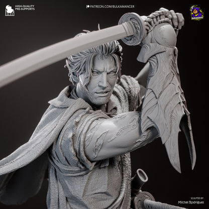 Miyamoto Musashi Statue 3D-Printed Kit