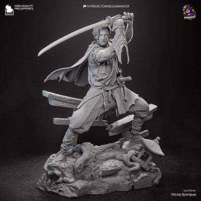 Miyamoto Musashi Statue 3D-Printed Kit