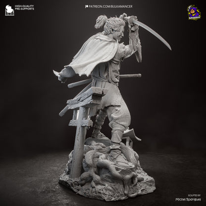 Miyamoto Musashi Statue 3D-Printed Kit