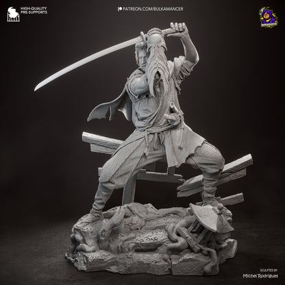 Miyamoto Musashi Statue 3D-Printed Kit
