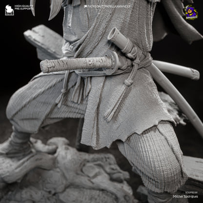 Miyamoto Musashi Statue 3D-Printed Kit