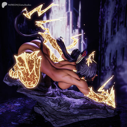 Yoruichi Shihōin Statue 3D-Printed Kit