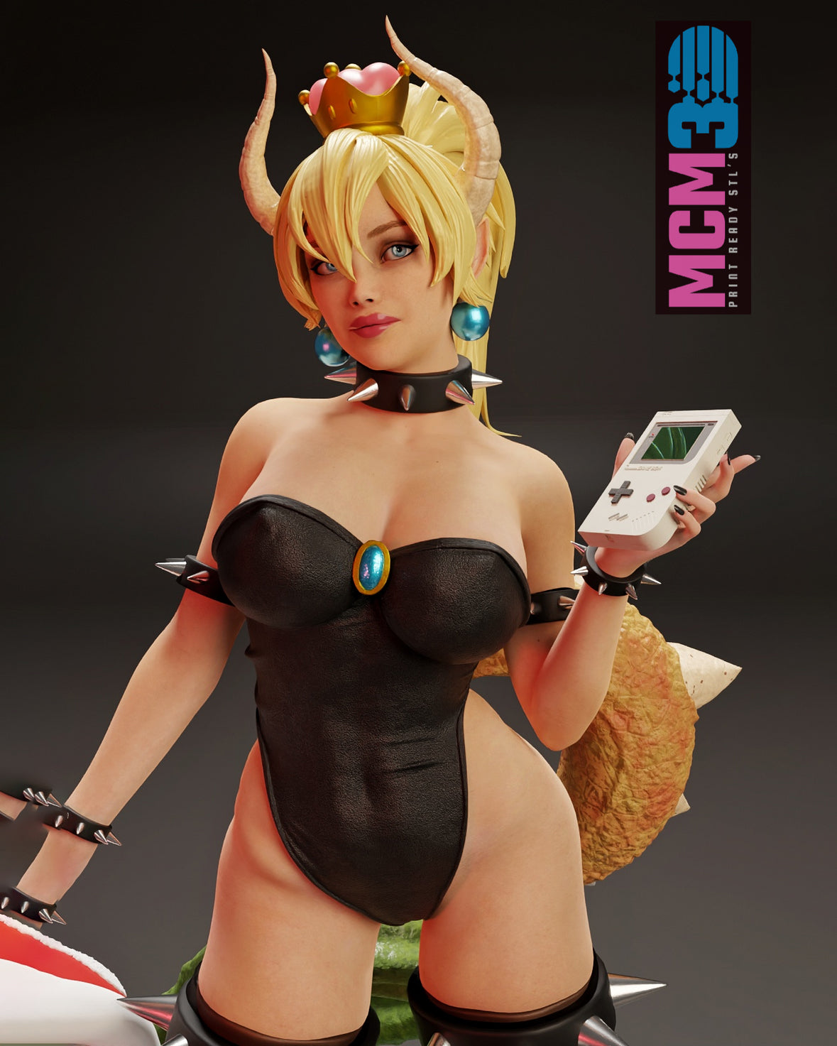 Bowsette Statue 3D-Printed Kit