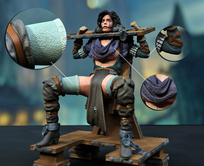 Sorceress Prisoner Statue