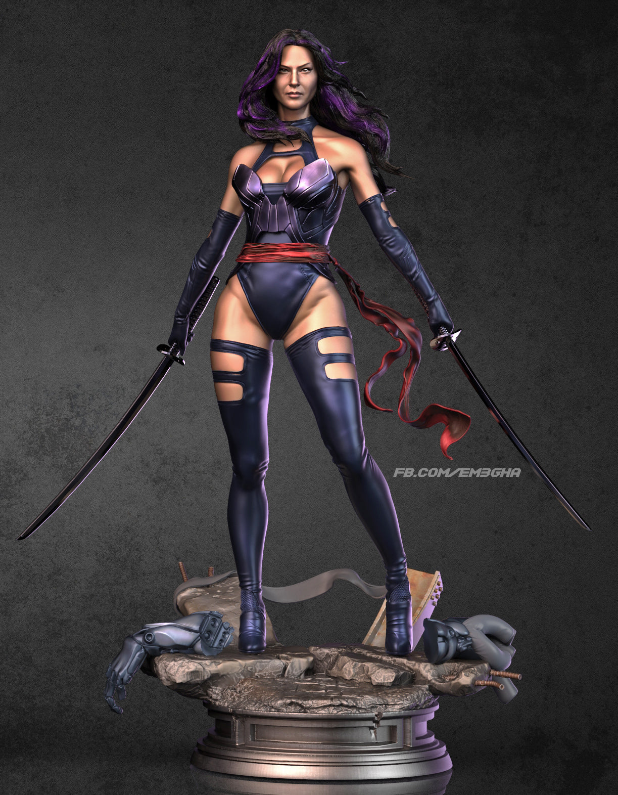 Psylocke Statue