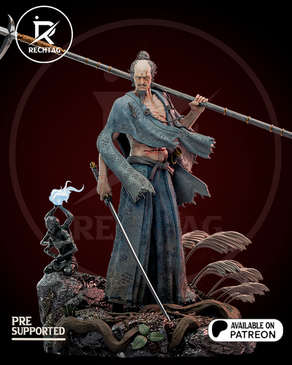 Isshin Ashina Statue 3D-Printed Kit