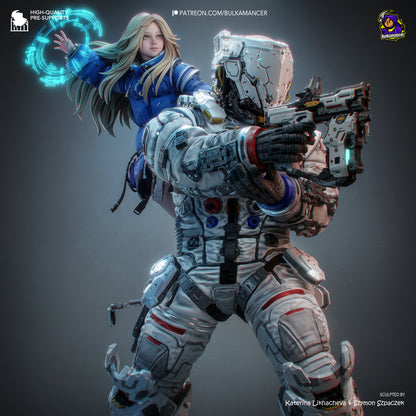Diana And Hugh Statue 3D-Printed Kit