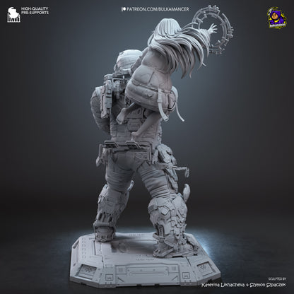 Diana And Hugh Statue 3D-Printed Kit