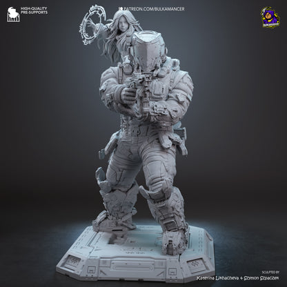 Diana And Hugh Statue 3D-Printed Kit