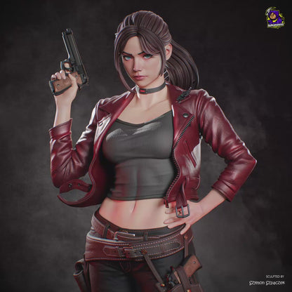 Claire Redfield Statue 3D-Printed Kit
