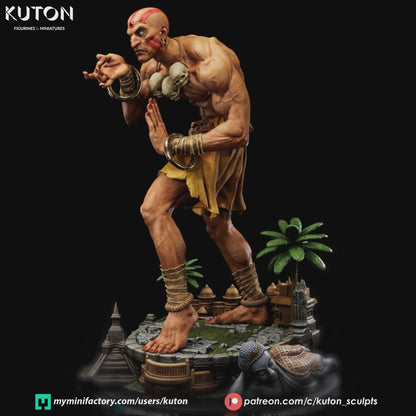 Dhalsim Statue 3D-Printed Kit