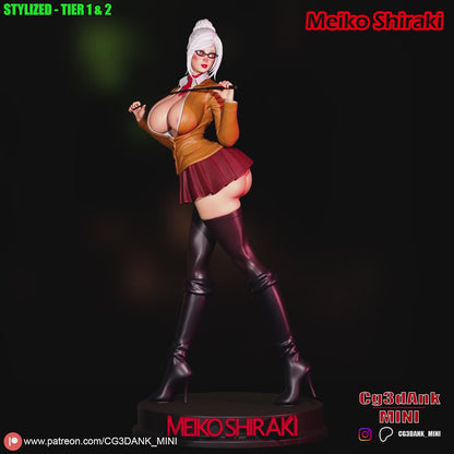 Meiko Shiraki Statue 3D-Printed Kit