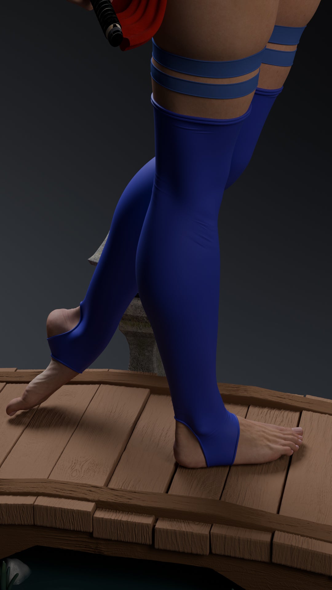 Psylocke Statue 3D-Printed Kit