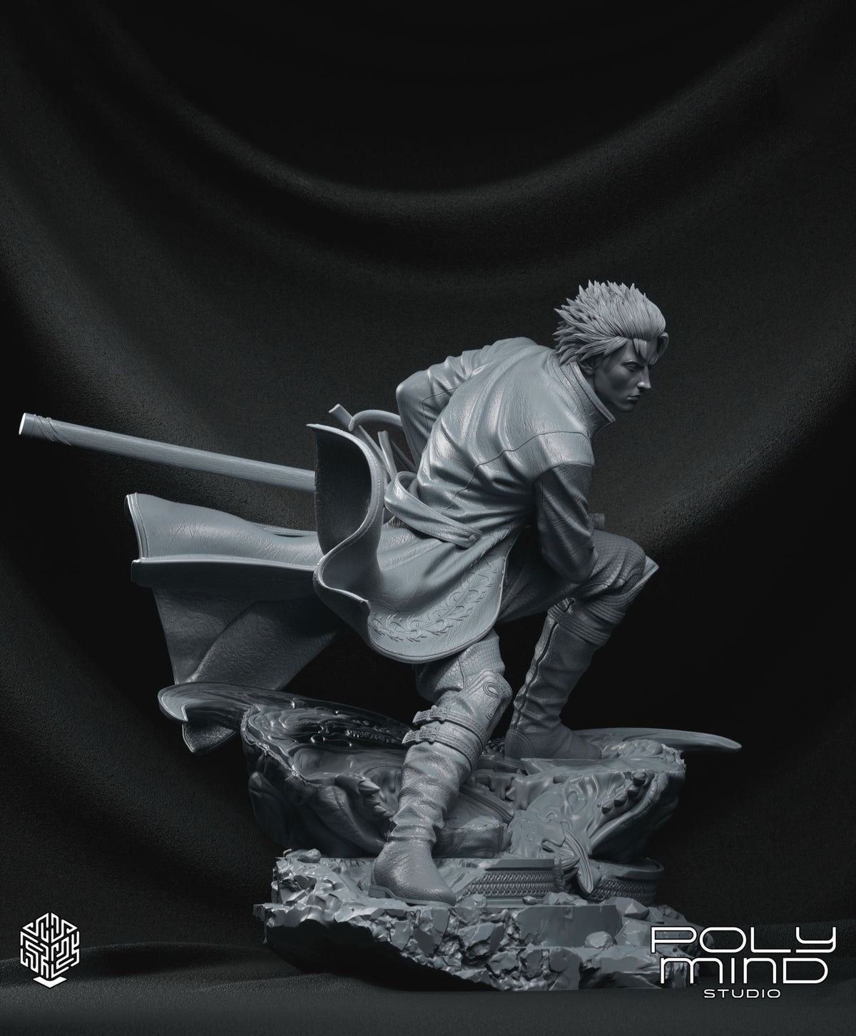 Vergil Statue 3D-Printed Kit