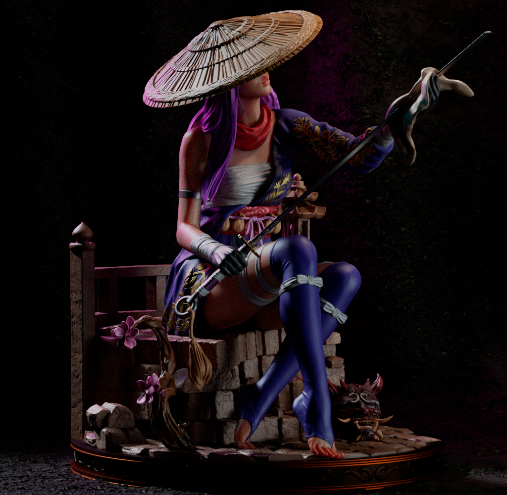 Psylocke Statue