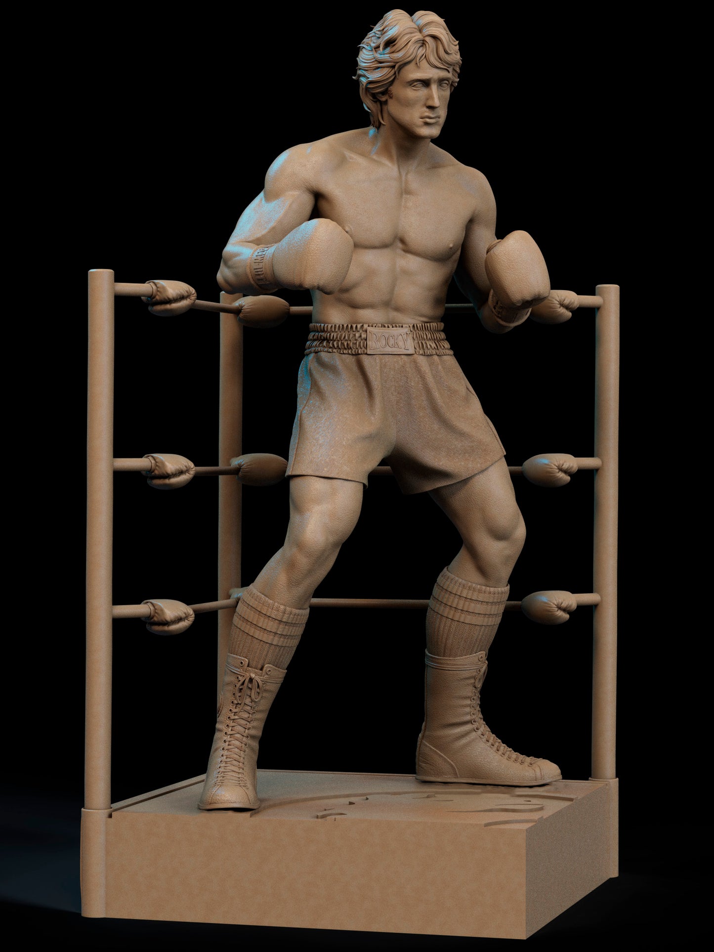 Rocky Statue