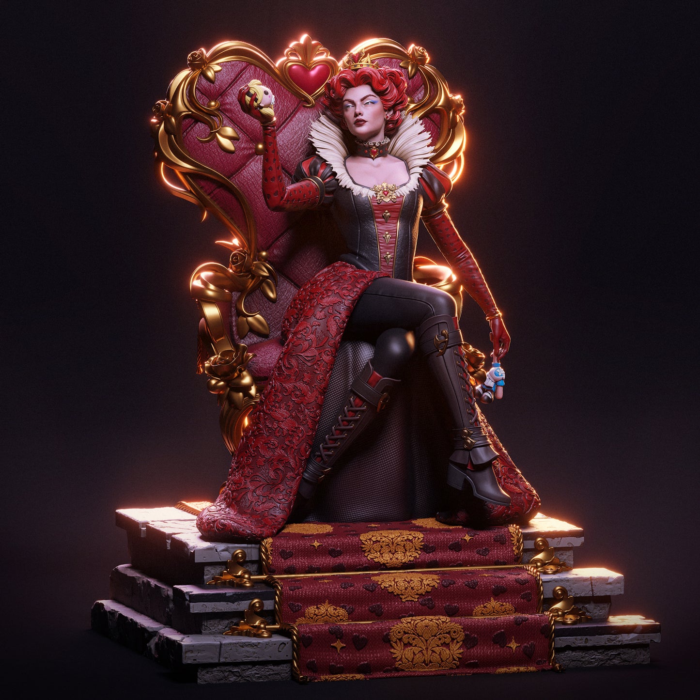 Queen Of Hearts Statue