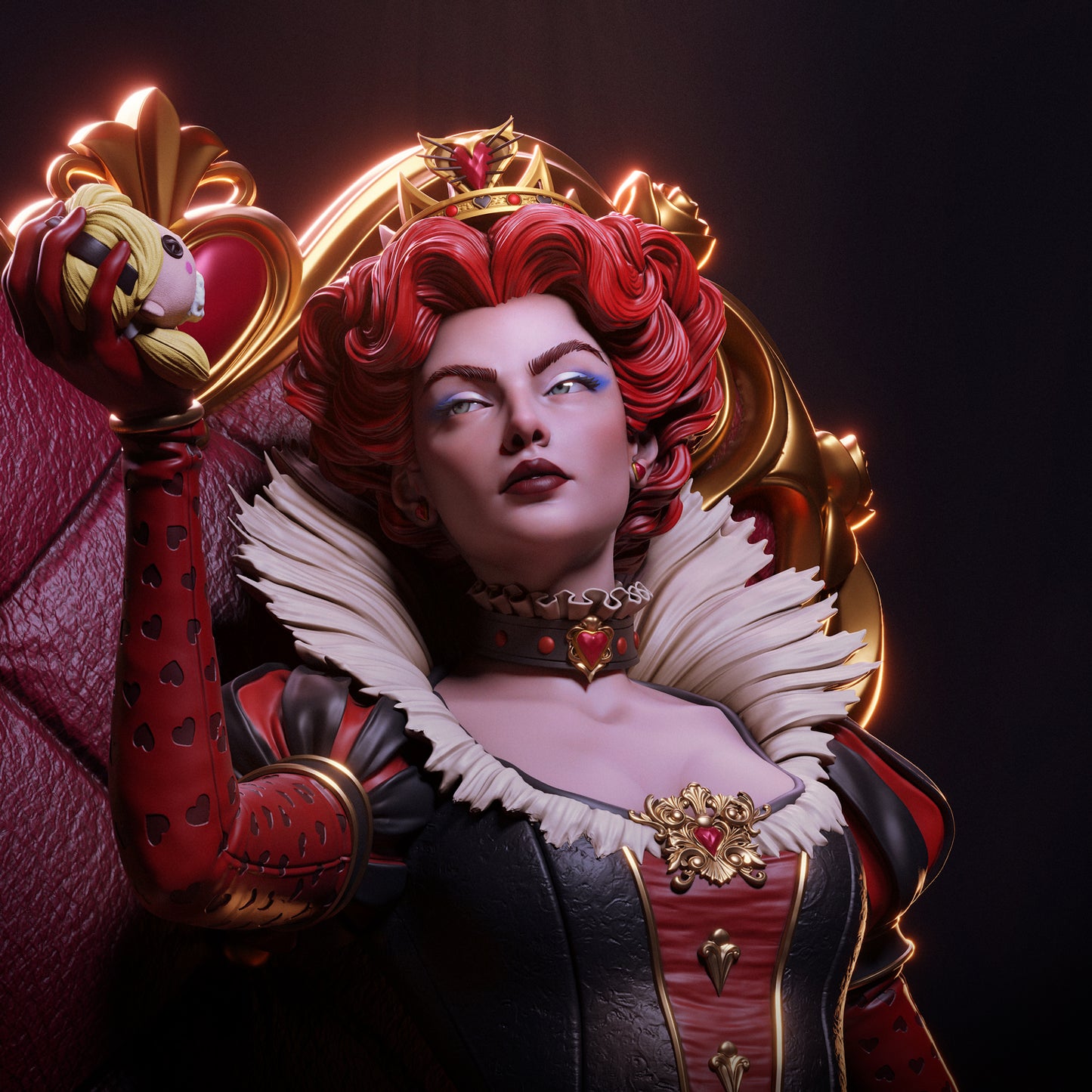 Queen Of Hearts Statue