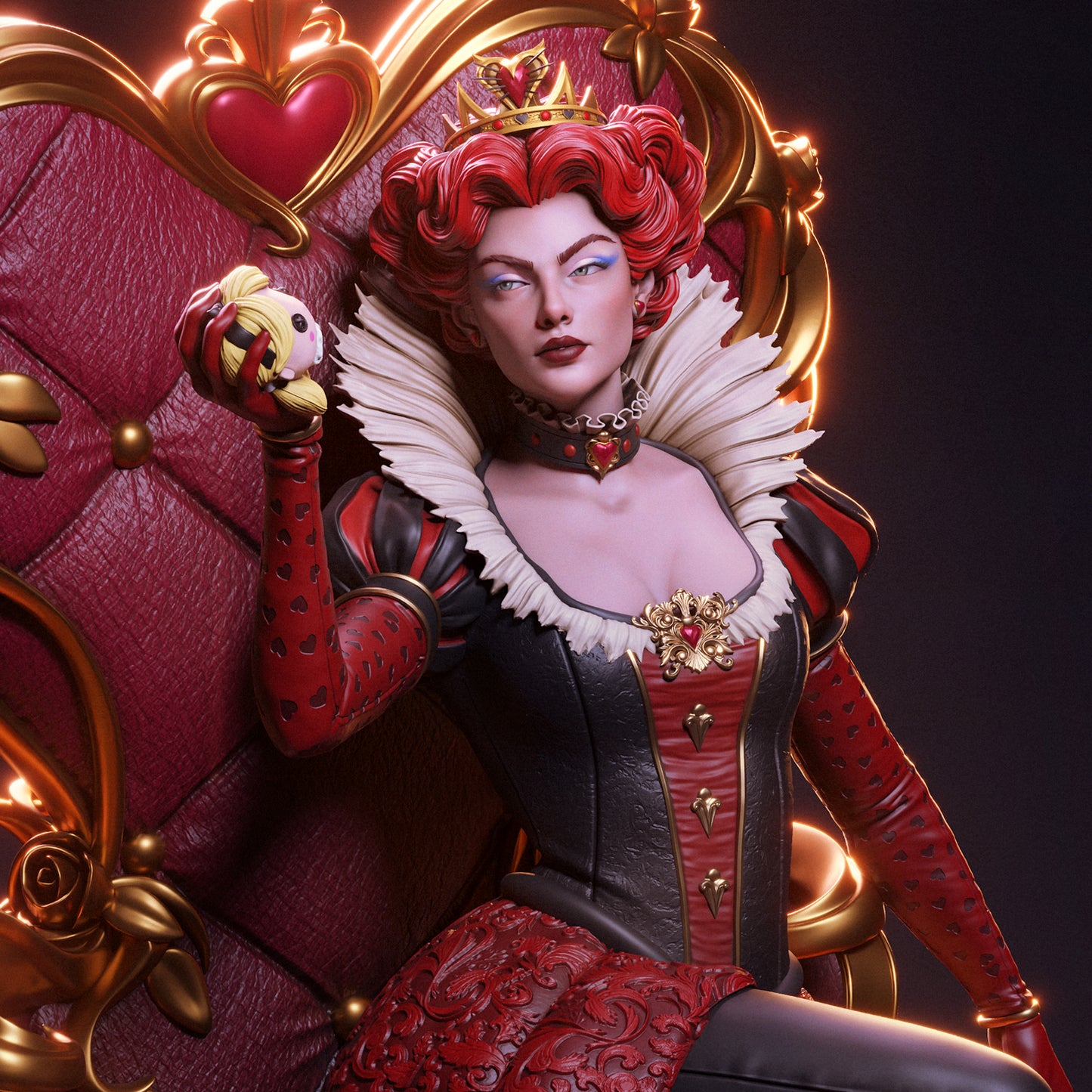 Queen Of Hearts Statue