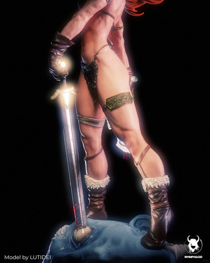 Red Sonja Statue 3D-Printed Kit