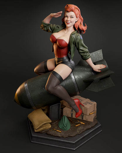 Air Force Bombshell Statue 3D-Printed Kit