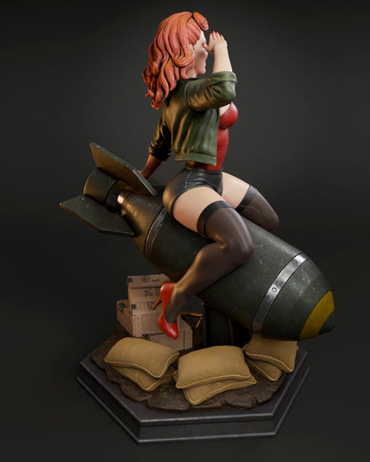 Air Force Bombshell Statue 3D-Printed Kit