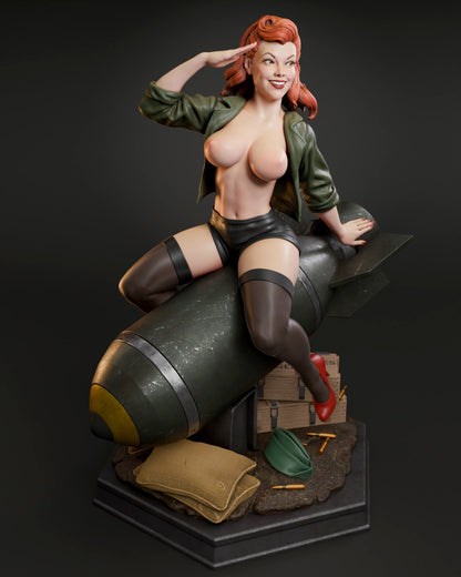 Air Force Bombshell Statue 3D-Printed Kit