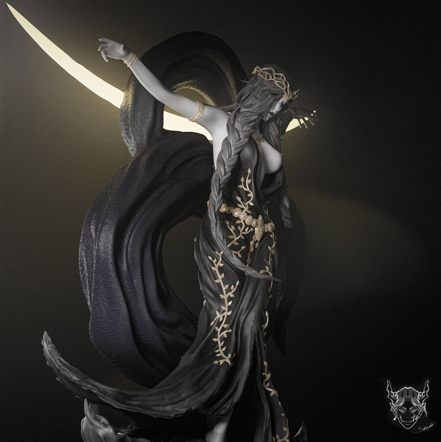 Queen Marika Statue 3D-Printed Kit
