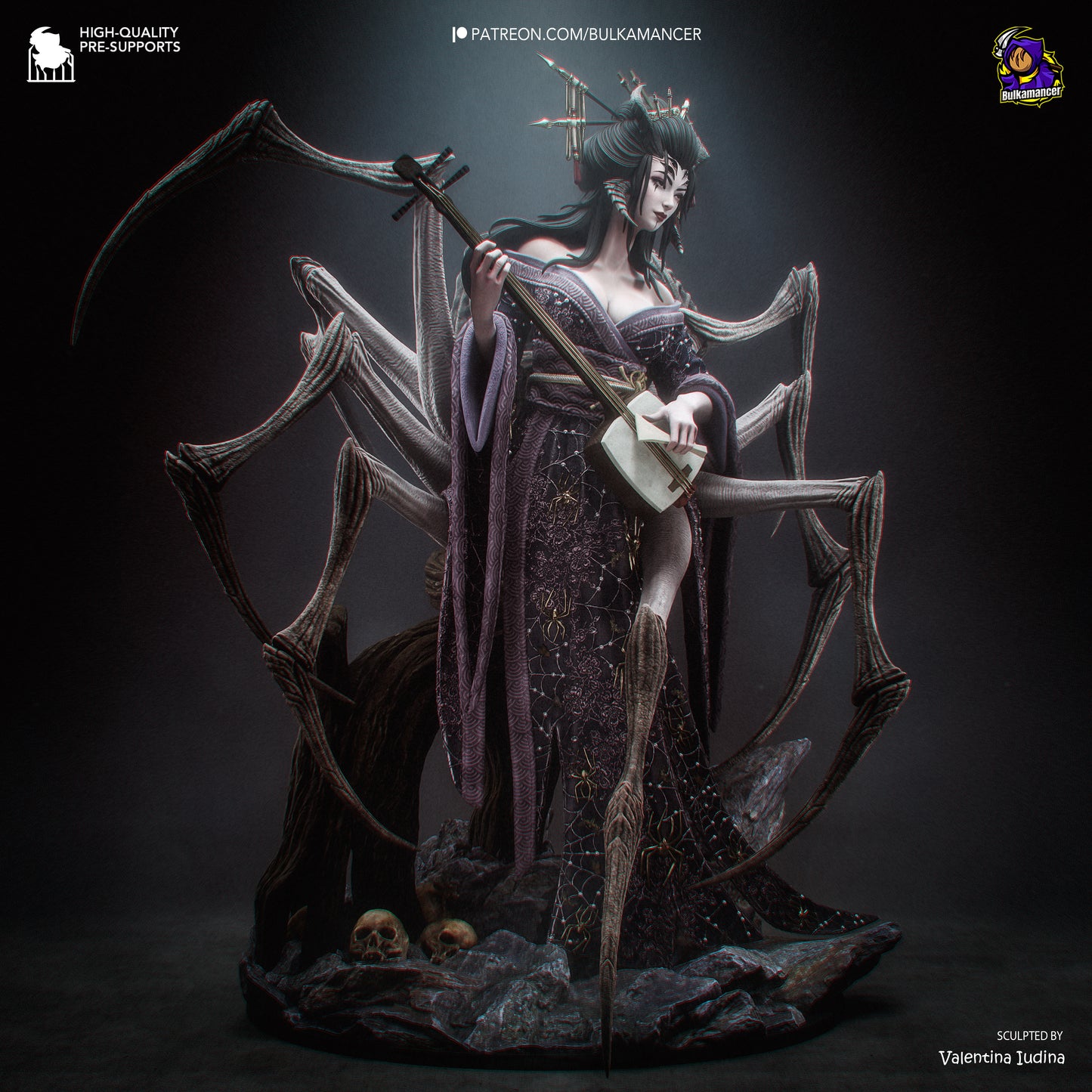 Jorogumo Statue 3D-Printed Kit