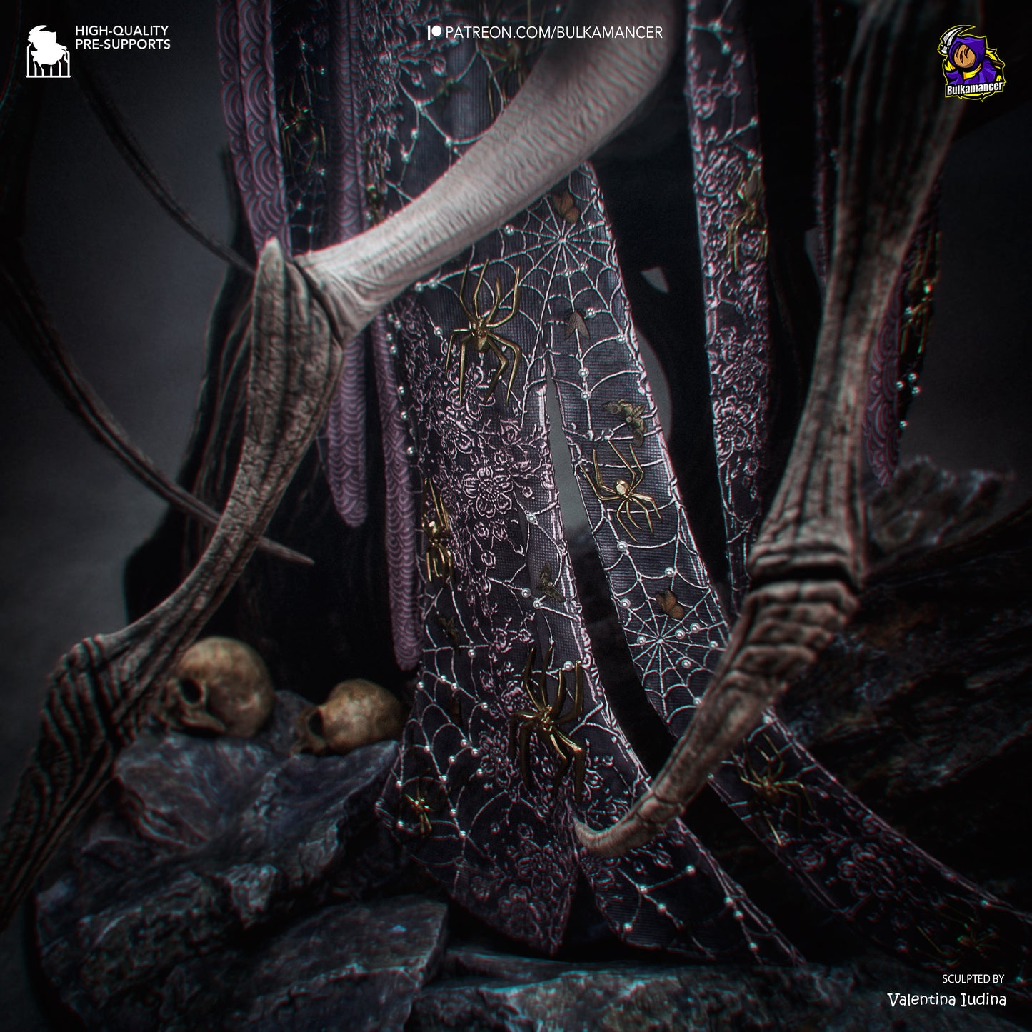Jorogumo Statue 3D-Printed Kit