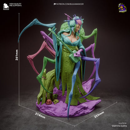 Jorogumo Statue 3D-Printed Kit