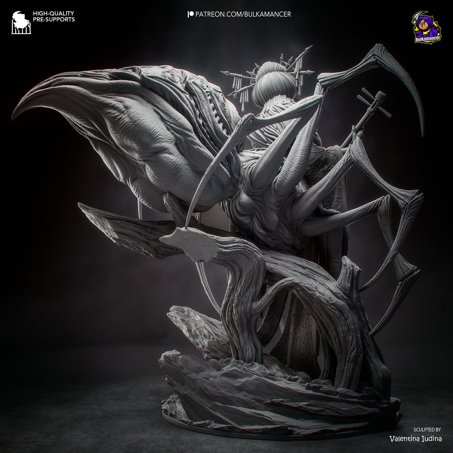 Jorogumo Statue 3D-Printed Kit