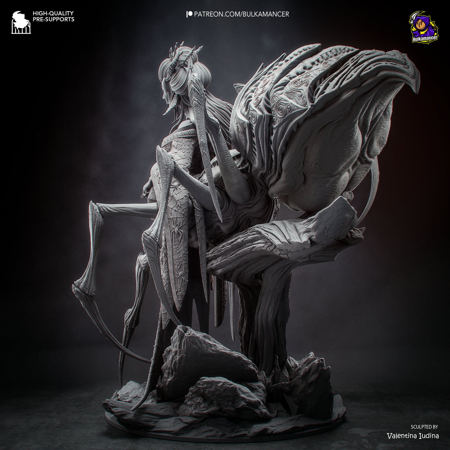 Jorogumo Statue 3D-Printed Kit