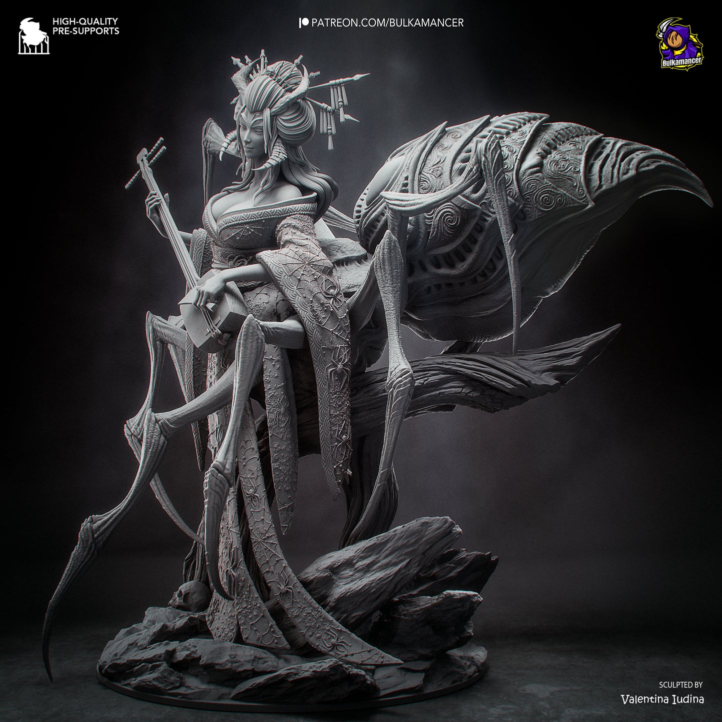 Jorogumo Statue 3D-Printed Kit