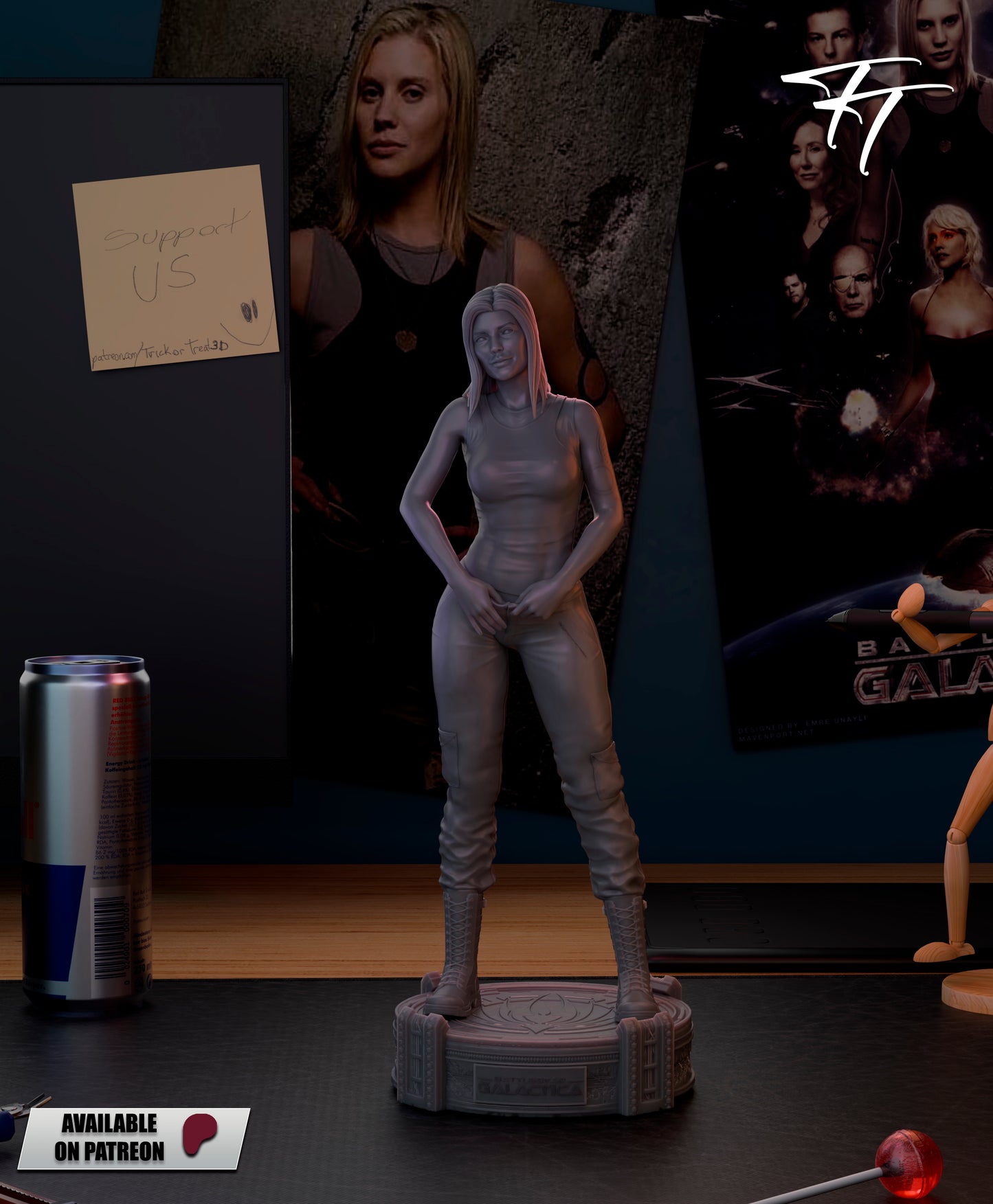 Starbuck Statue 3D-Printed Kit